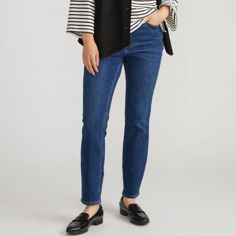 Universal Standard Dark Blue Ankle Jeans